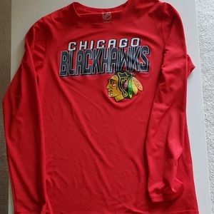Boys L/S Chicago Blackhawks shirt Large 14/ 16